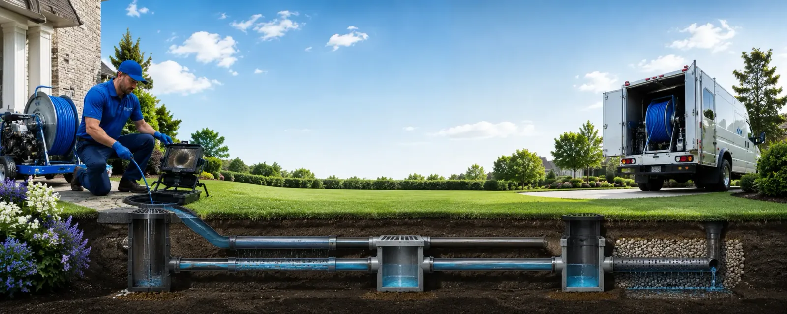 Outdoor drain cleaning information for Kenwood, CA